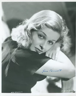 Joan Bennett autograph