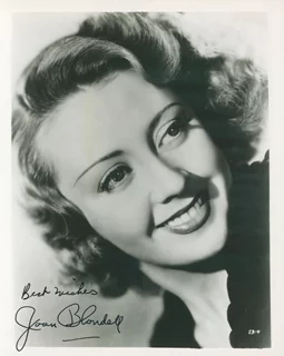Joan Blondell autograph