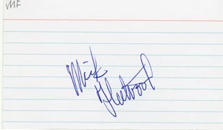 Mick Fleetwood autograph