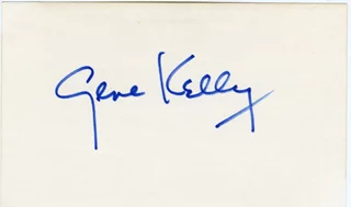 Gene Kelly autograph