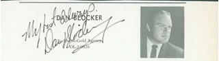Dan Blocker autograph