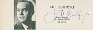 Paul Guilfoyle autograph