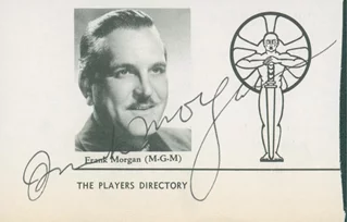 Frank Morgan autograph
