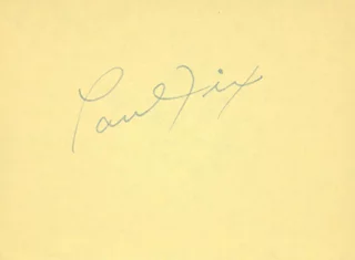 Paul Fix autograph