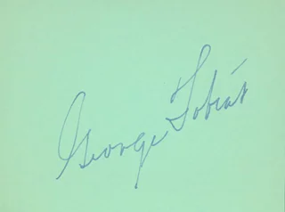 George Tobias autograph