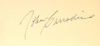 John Carradine autograph