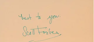 Scott Forbes autograph