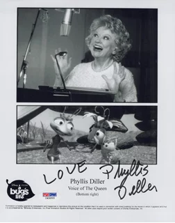 Phyllis Diller autograph