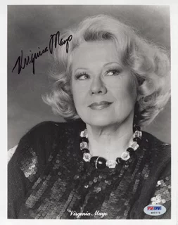 Virginia Mayo autograph