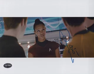 Zoe Saldana autograph