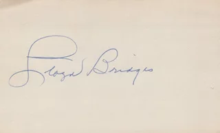 Lloyd Bridges autograph