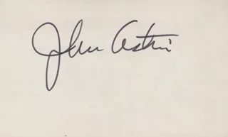 John Astin autograph