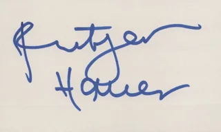Rutger Hauer autograph