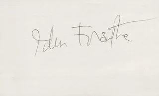 John Forsythe autograph