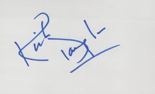 Kirk Douglas autograph