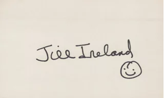 Jill Ireland autograph