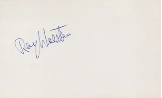 Ray Walston autograph