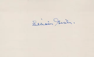 Lillian Gish autograph