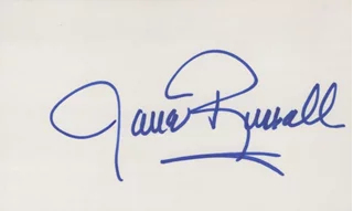 Jane Russell autograph