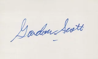 Gordon Scott autograph