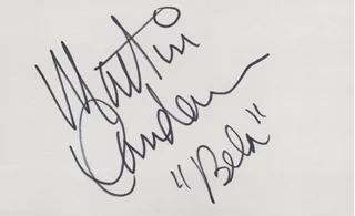 Martin Landau autograph