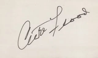Curt Flood autograph