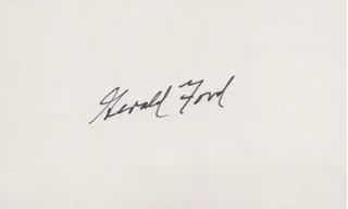 Gerald Ford autograph