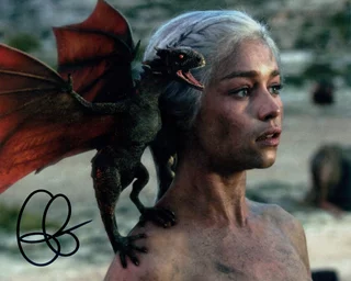 Emilia Clarke autograph