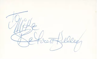 Deforest Kelley autograph