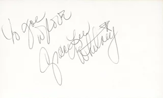 Grace Lee Whitney autograph
