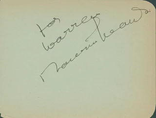 Maurice Evans autograph