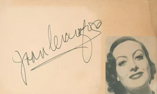 Joan Crawford autograph