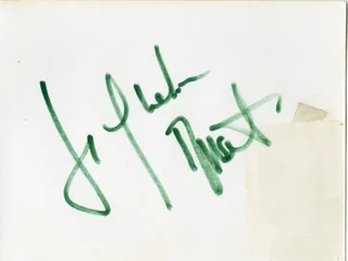 Jacqueline Bisset autograph