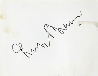 George Burns autograph
