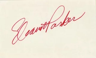 Eleanor Parker autograph