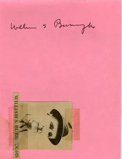 William S. Burroughs autograph