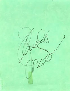 Shirley MacLaine autograph