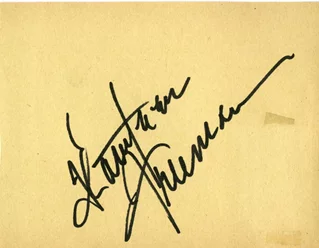 Kathleen Freeman autograph