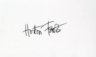 Horton Foote autograph
