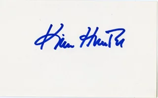 Kim Hunter autograph