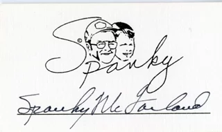 Spanky McFarland autograph