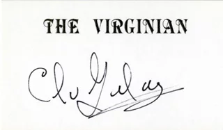 Clu Gulager autograph