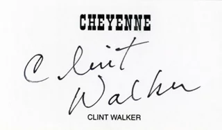 Clint Walker autograph