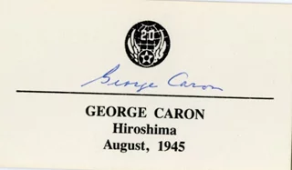 George Caron autograph