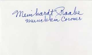 Meinhardt Raabe autograph