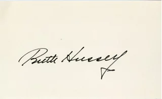 Ruth Hussey autograph