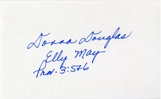 Donna Douglas autograph