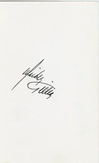 Mickey Gilley autograph