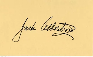 Jack Albertson autograph