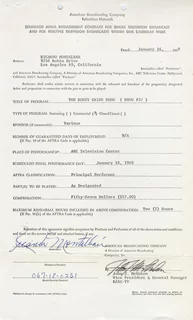 Ricardo Montalban autograph